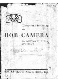 Zeiss Ikon Bob manual. Camera Instructions.